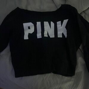 Off the shoulder crewneck from pink good condition.